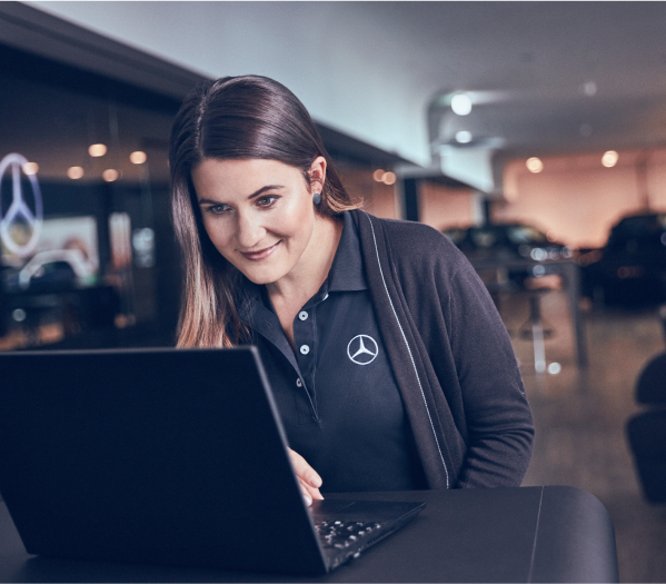 Mercedes Benz office worker